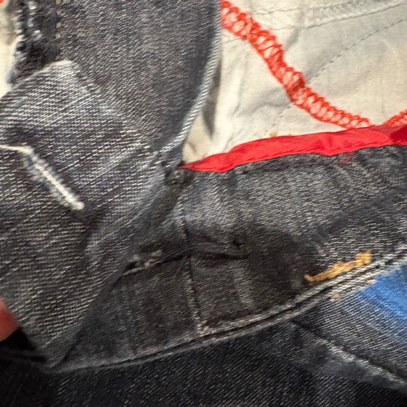 Kim Rogers Chino Jeans Womens Size 12 Blue Denim Straight Stretch - Picture 12 of 12